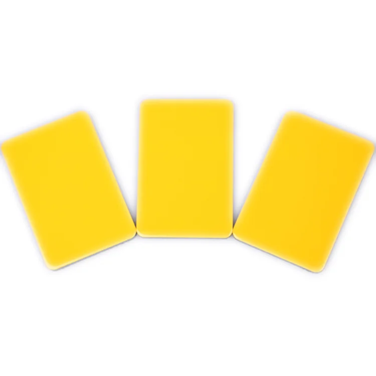 Yellow colored 4mm 30 si aluminum clad plastic panel