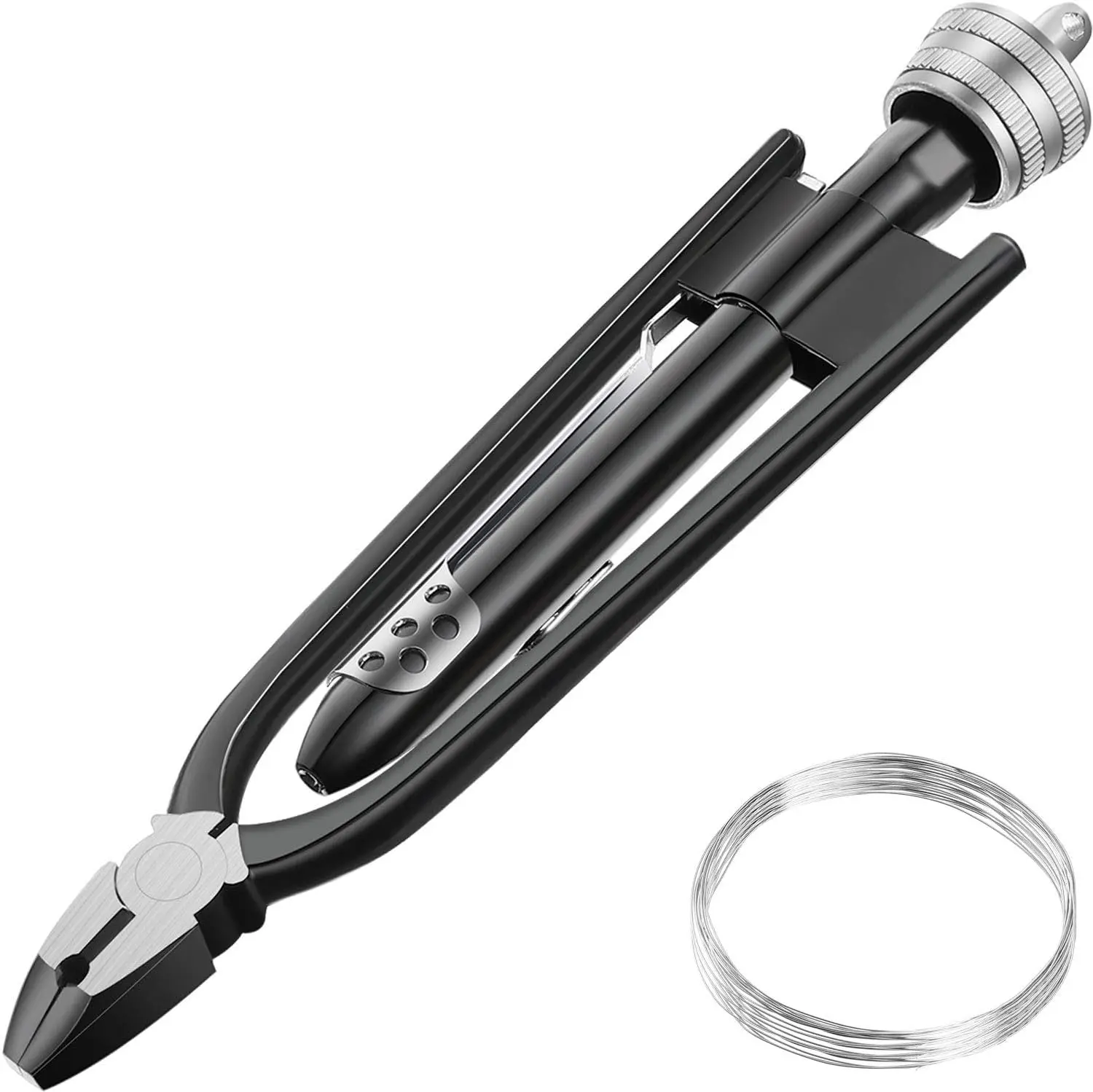 Peaktop   6 Inch Safety Wire Pliers, Wire Twisting Tool Lock Wire Pliers, Wire Twister Tool