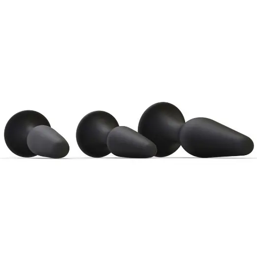 Factory Online Direct Sale Custom Available Plug Anal Sex Toys Anal Trainer and Stretching 30pcs/carton ROHS,CE CN;GUA Black OEM