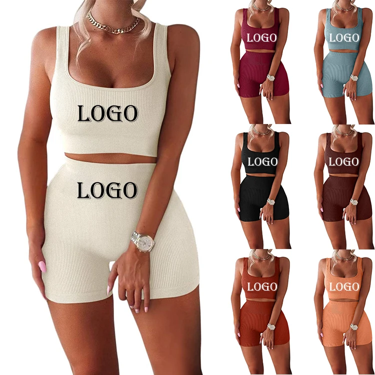 Wholesale One Stop Shop Service Summer 2 Piece Women Short Set Clothing