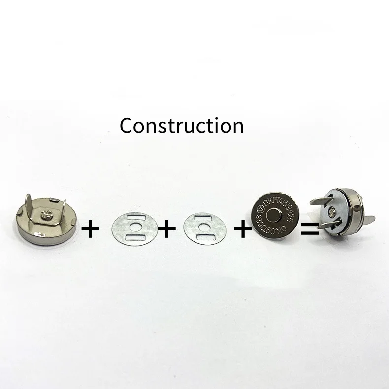 wholesale 18mm  14mm  Metal Snap Button With Fastener Pliers Ultrathin Magnetic Button for Purses and Bags Accessories