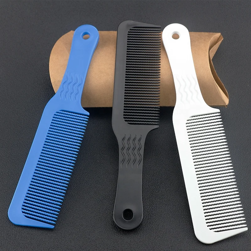 CestoMen Salon Tools Hair Accessories Men Hair Cutting Clipper Trimmer Comb Wave Teeth Level Cutting Plastic Barber Flattop Comb