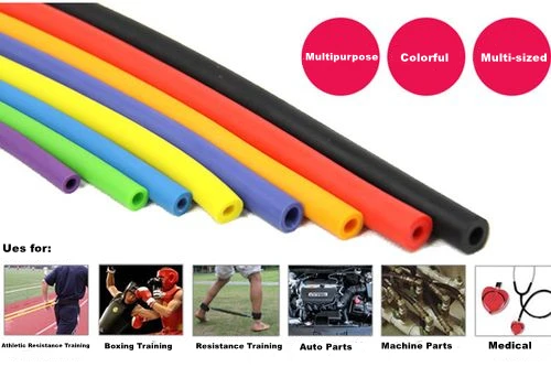 Rubber Latex Tube Colored Elastic Natural High Elasticity,durable 100% Natural Latex
