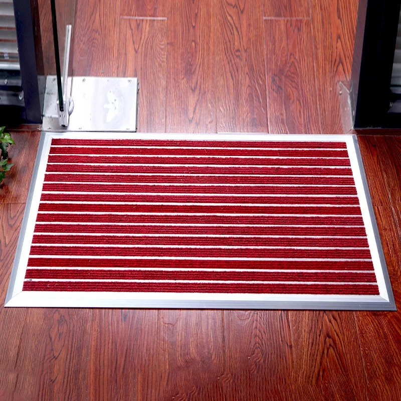 Customized Door Mats Aluminum Alloy Floor Carpet Roll Up Recessed Entrance Mat