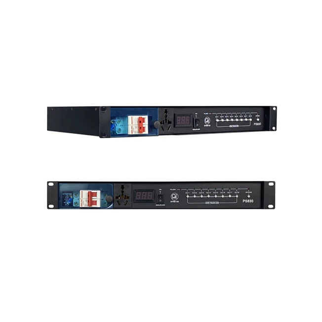 Professional 8 Channels Power Management Sequencer Air Switch Power Sequencer For Stage Audio