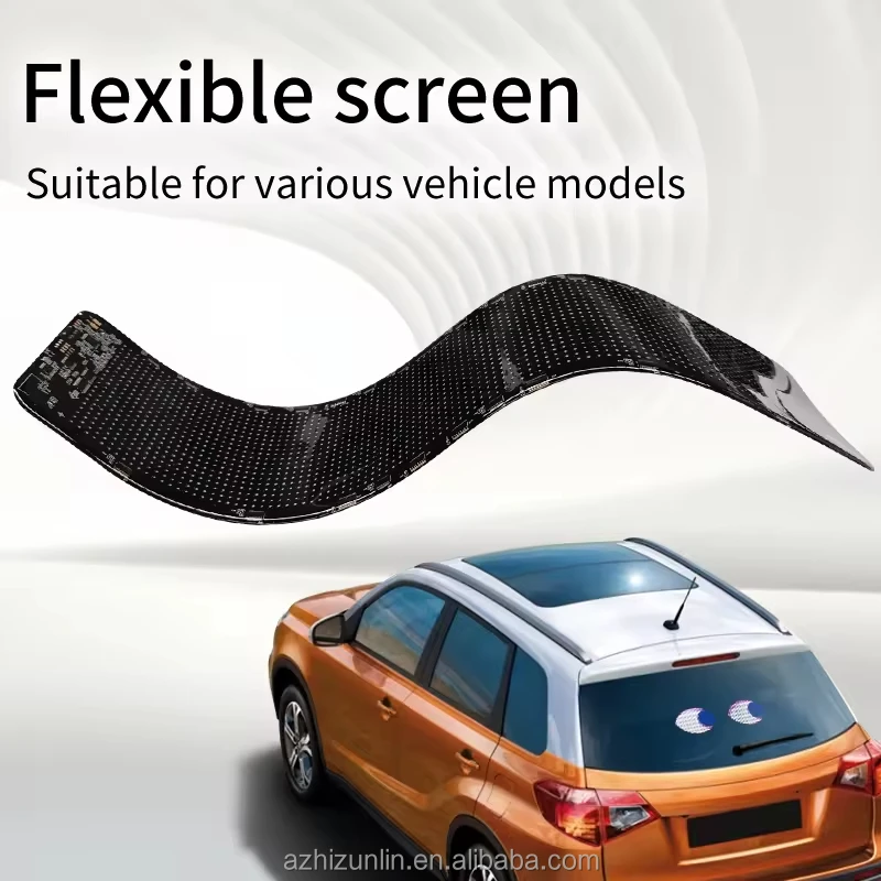 Zhizunlin Wholesale Hot Flexible Customization Screen Car Display Programmable Smart Led Screen for vehicles