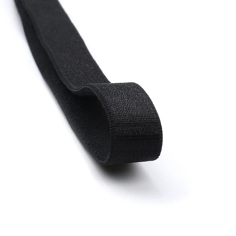 Black White Yellow Blue Red Pink One Side Shinny 1cm Bra Elastic Band for Bra Elastic Strap
