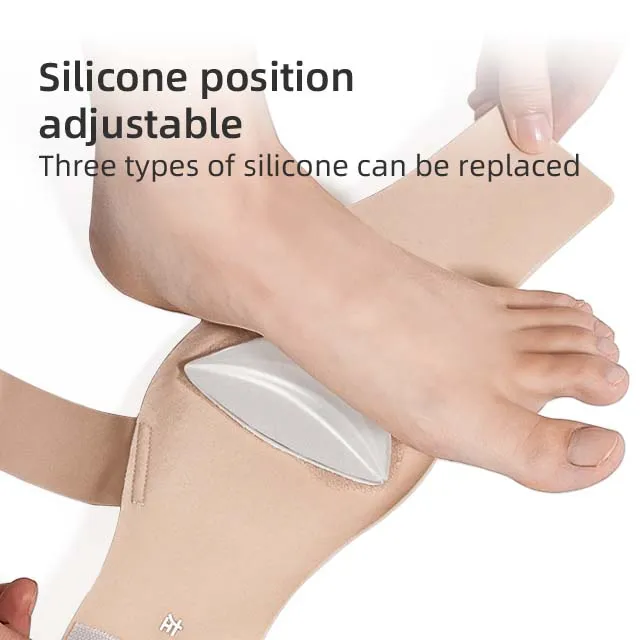 Flat Foot Corrector Equipped With Adjustable Silicone Support Helps Arch Correction
