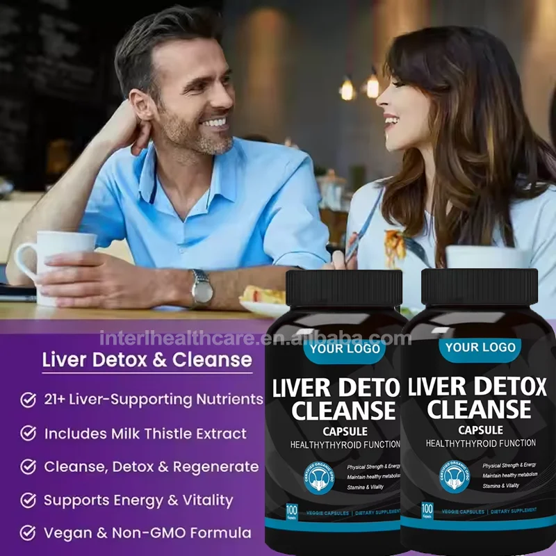 OEM Liver Cleanse and Detox Repair Pills Halal Herbal Tea Weight Lossy Slimming Nature Capsules