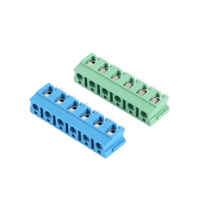 Wire 2conductor through ring tip 10 pole 25a 3 screw terminal block connector