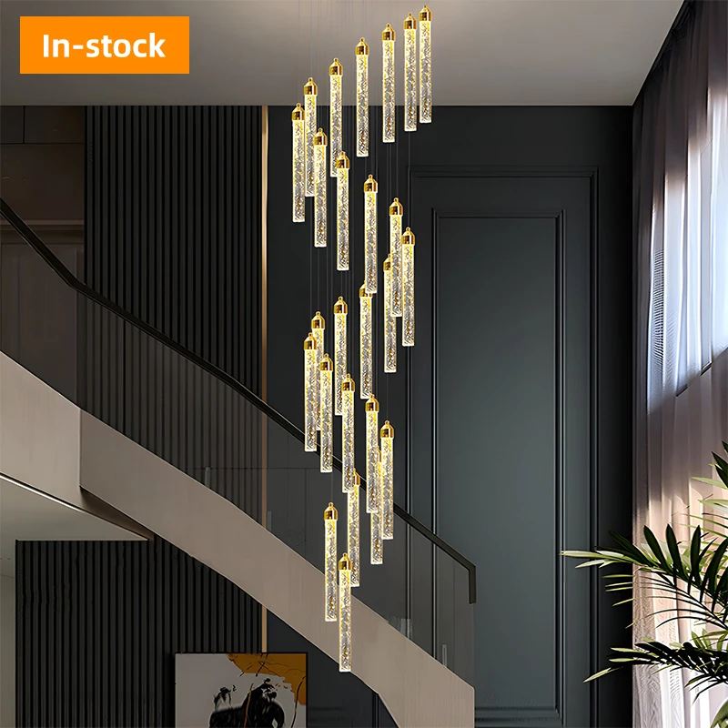 Gold 220v 110v modern crystal sia chandelier lighting lights antler dining room staircase chandeliers