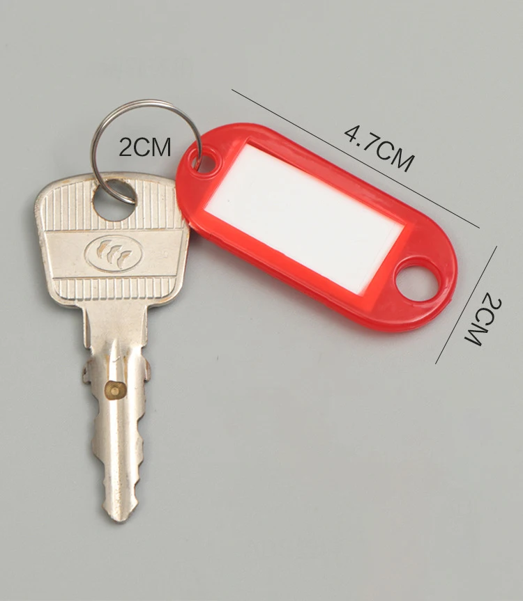 Wholesale Colorful Name Badge Card Motel Keychain Hotel Plastic Motel Key Chain Keyring Personalized Luggage Tags Note Label