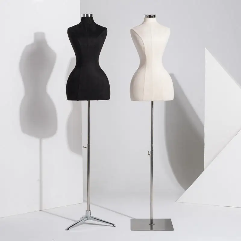 Mannequins Tailor With Torso And Base 1/2 Torso Mannequin Female Tailor White Lady Mannequins Tailor With Torso And Base