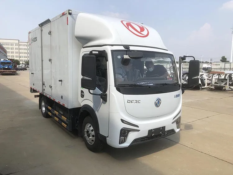 Дальность вождения 350 км 66/110 кВт левый привод dongfeng 20.3cbm фургон грузовой