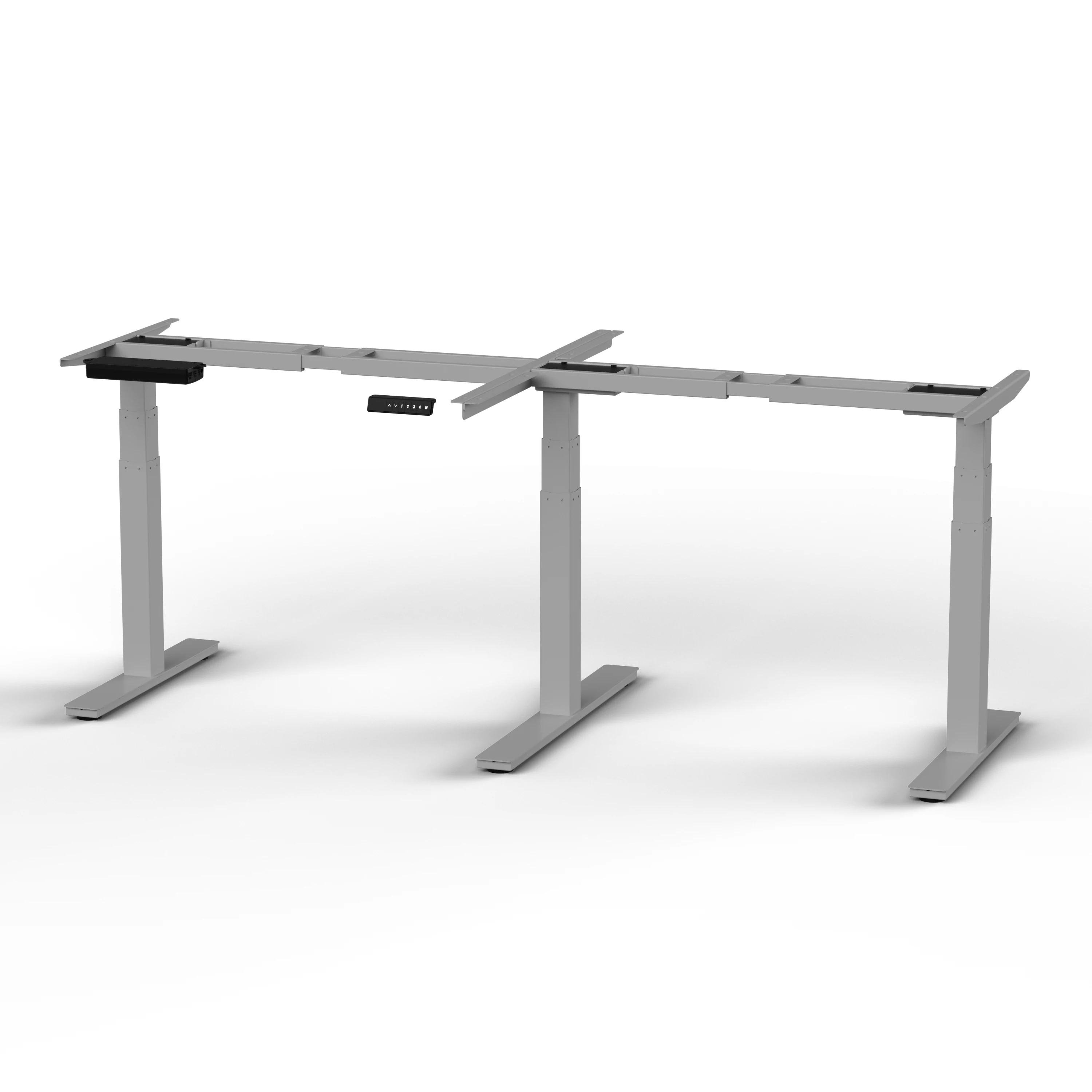 Lift Platform Three Table For  3-stage Electric Furniture Desk  Lifting Column electric adjustable manger L shaped desk