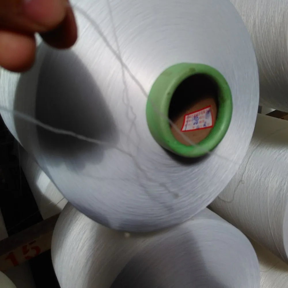 75D/36F 120D/36F 150D/72F 160D/72F  DTY Raw White Semi Dull spot polyester nylon dty yarn