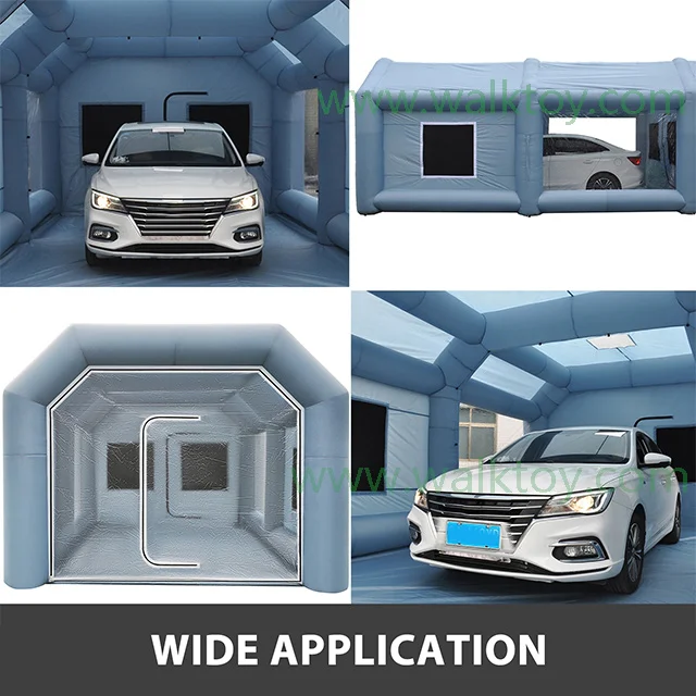 Large Inflatable Car Garage Tent Customized Inflatable Cube Tents For Car Oxford Fabric Inflatable Tent