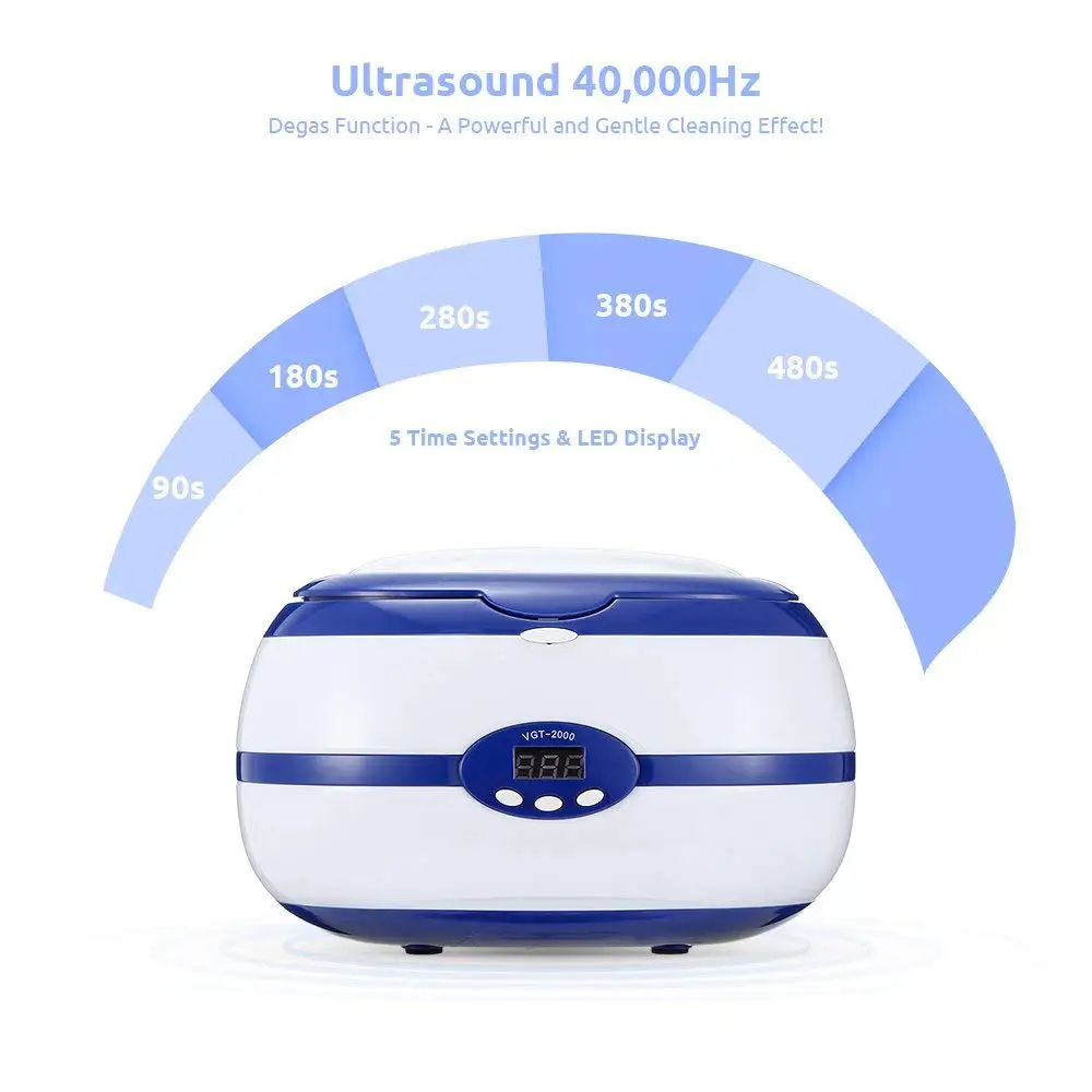 VGT-2000 цифровой ультразвуковой очиститель для бытовой техники