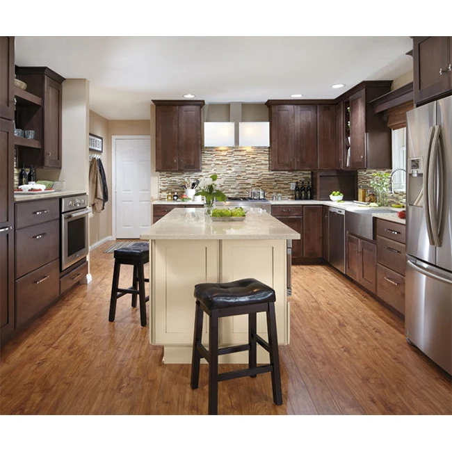 European classic kitchen cabinet designs solid wood kitchen furniture