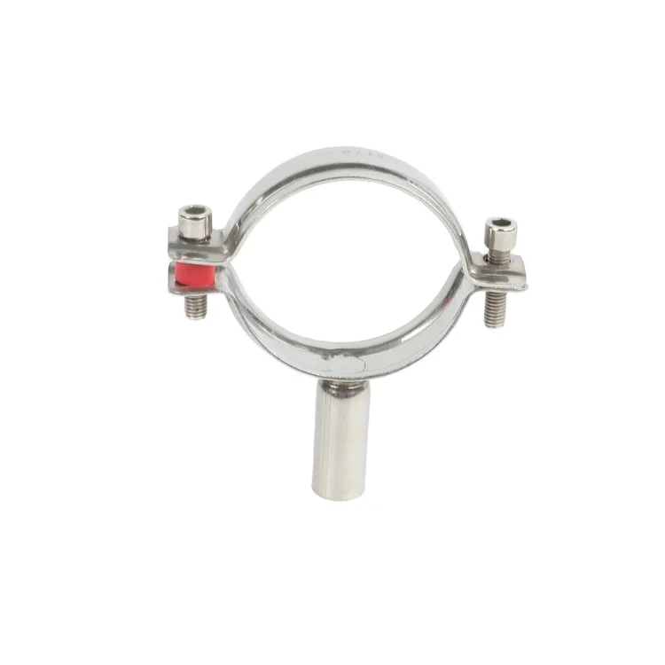 DONJOY Sanitary Stainless Steel 304 316L Pipe Hanger Holder Single/ Double Pin Ferrule Clamp Tri Clamp Pipe Fitting