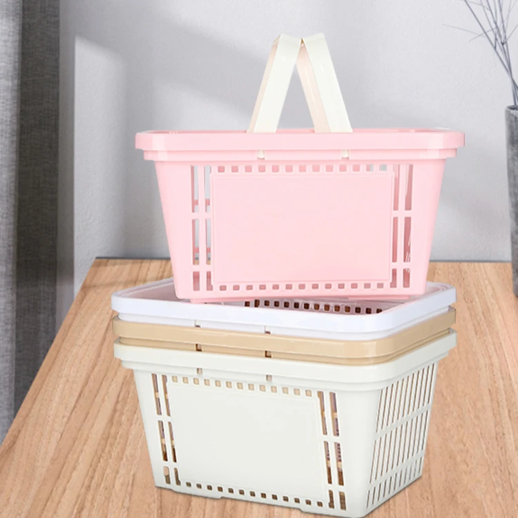 Hot Sale Carrying Cart Basket Rear Gift Cheap Grocery Shopping Collapsible Plastic Small Basket