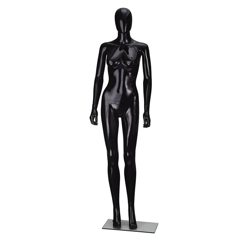 Factory Wholesale Life Size Plastic Fabric Full Body Mannequin Female Black