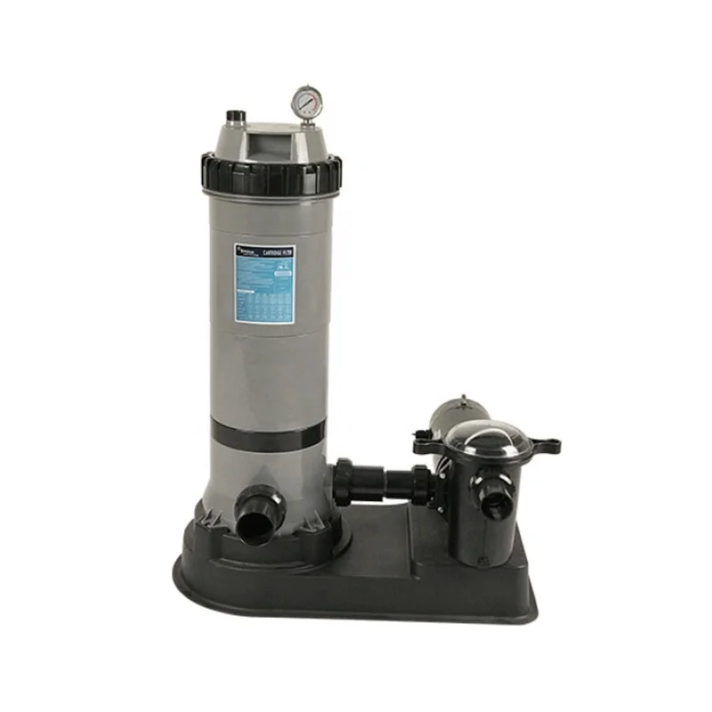 Frame swimming pool cartridge system, with 1.5 HP pump, cartridge filter suitable for above-ground swimming pools
