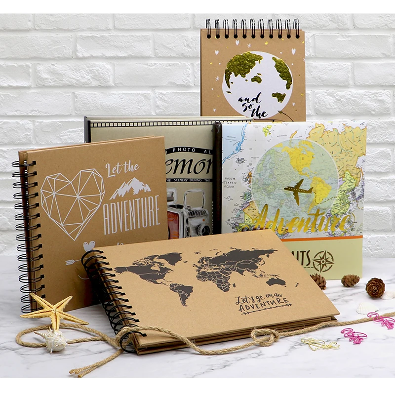 100 photos travelling record 4x6 inch hardcover book bound photo album with memo area