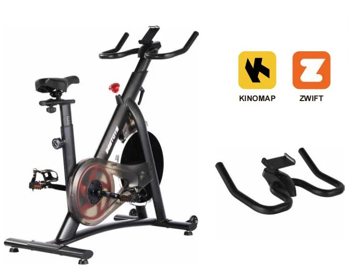 2024 Professional Fitness Bike with KINOMAP 7.5KG Flywheel Exercising Bicycle with Magnetic Resistance for Indoor Use