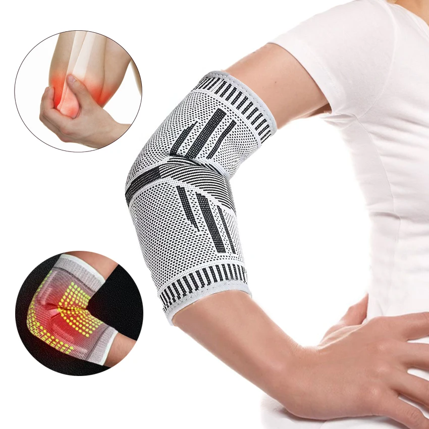 Tourmaline Self Heating Magnetic Therapy Elbow Sleeve Joint Protector Arm Elbow Support Sleeve For Pain Relief HA01892