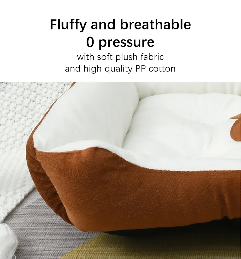 Cheap Yarn Dog Bed Boucle pet Bed Orthopaedic Foam Dog Bed for large dog
