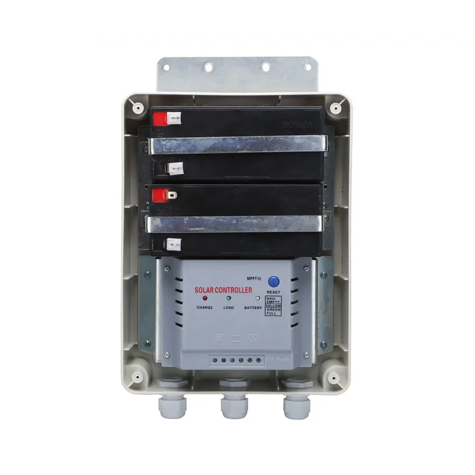 20W Solar Panel System with 2 9Ah Battery For Sliding Swing Gate Automation