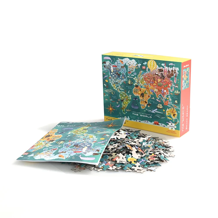 Custom 1000 Pcs Jigsaw Puzzles Manufacturers Adult 1000 Pieces For Adults