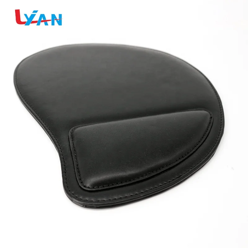 Newest cheap custom sublimation genuine leather touch mouse pad