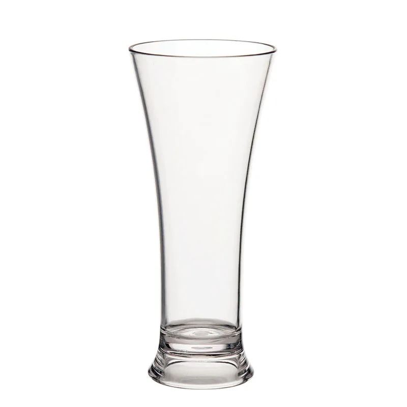 Beverage Juicer Cup Plastic Flared Tall Drinking Glass 10oz Polycarbonate Frozen Drink Cup