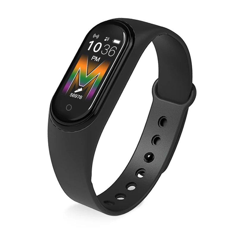  Глобальная версия ремешка для часов Mi Band 5 Смарт-браслет Смарт-Браслет фитнес-трекер M4 m5 ремешок смарт-браслет с цветным