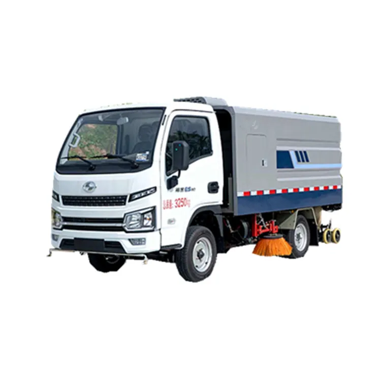 Saic Yuejin electric sweeper truck 2.5cbm dustbin 1.5cbm water tank washing and sweeping car for sale