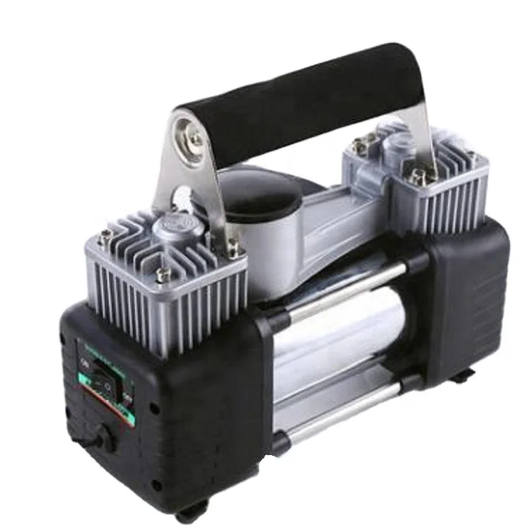 DC12V двойной поршень высокого давления мини-воздушный компрессор автомобильный шинный насос для грузовых шин