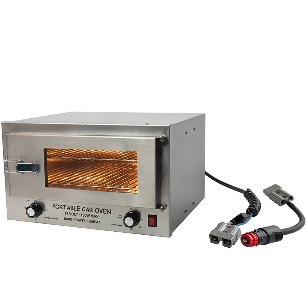 Factory Direct Sale Portable 12v Car Travel Electric Oven Stainless Steel Pizza Cake Bake Oven