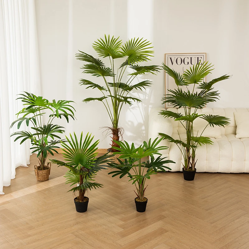 High quality artificial fan palm tree faux palm tree and plants for Sale