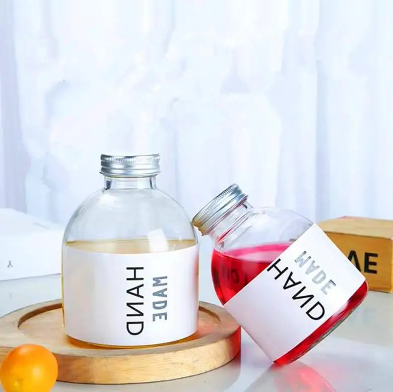 Fat Juice Drink Milk Thai Tea Bottle  With Aluminum Cover