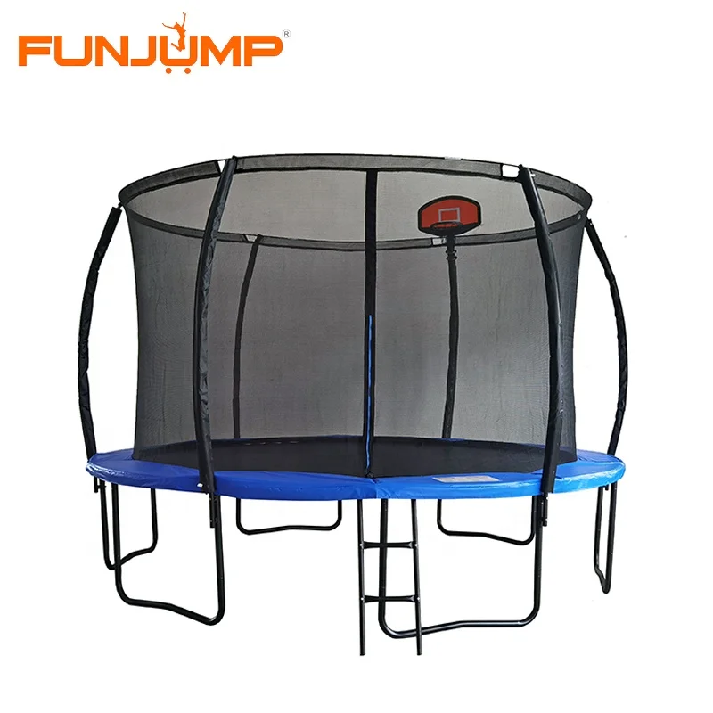 Funjump New Arrival Top Quality Outdoor Large 12FT 14FT 16FT Trampoline with Basketball Hoop