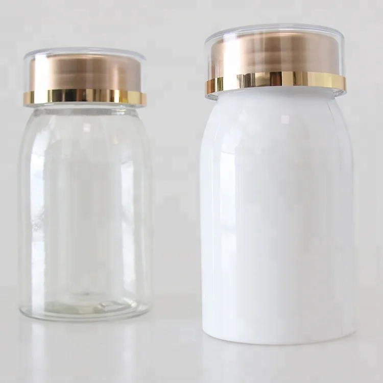 100ml open mouth Acrylic plastic health care products container medical pill bottle