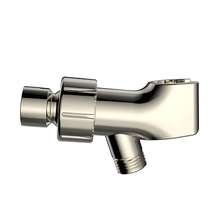 Adjustable Shower Arm Handheld Shower Wall Mount Bracket with Hose Outlet for Showerhead