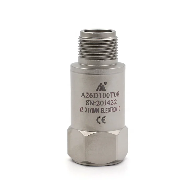 Пьезоэлектрический датчик вибрации A26D100T08, 100 мВ/г