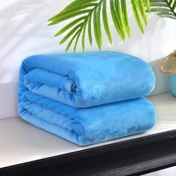 wholesale custom premium luxury super soft Double layer coral fleece blanket flannel