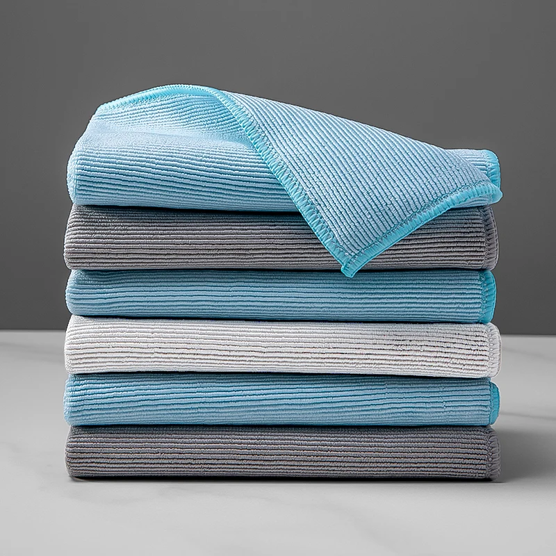 Durable Lint-free High-quality Multipurpose Cleaning Rags 40*40CM (Value Pack of 10) Reusable Mop Towels