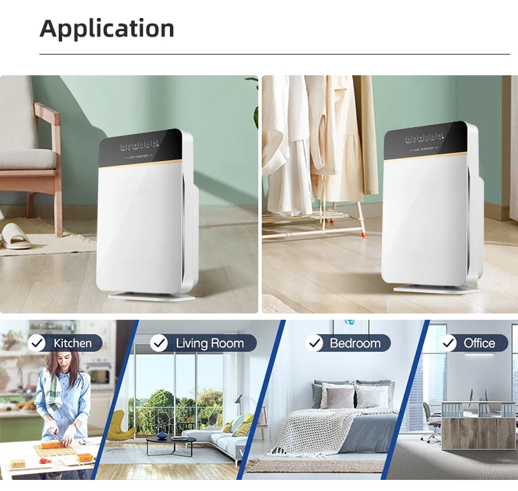 Low Power Consumption Home Office Indoor Audio System Control Household Appliances 45W Air Purifier
