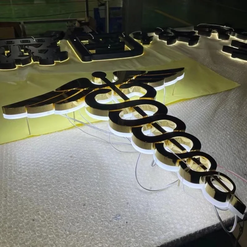 Открытый магазин фирменный логотип компании 3d светодиодный знак с подсветкой буквы бизнес-СВЕТОДИОДНЫЕ вывески с подсветкой