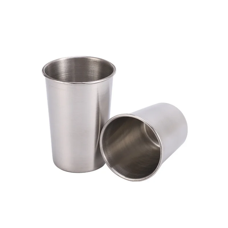 Camping Stainless Steel Cups Malt Water Drink Juice Beer Titanium Cup